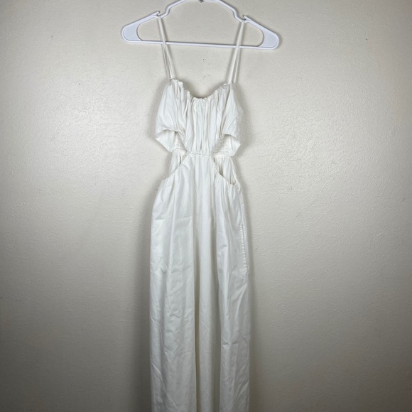 Abercrombie & Fitch Dresses & Skirts - Abercrombie Fitch White Smocked Cutout Maxi Dress Size S
